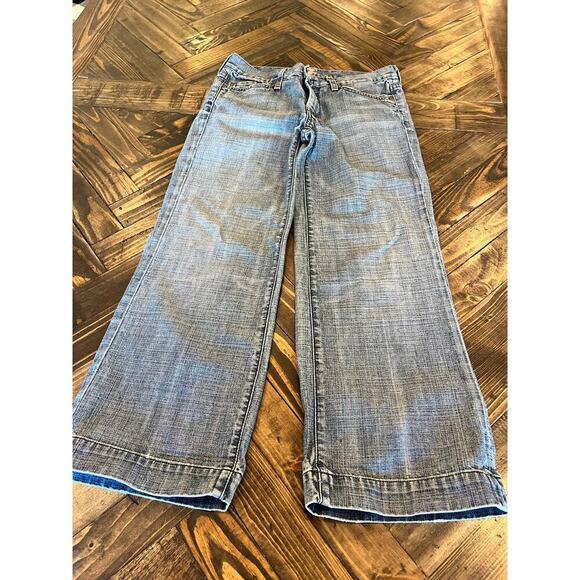 7 For All Mankind Denim - 7 For All Mankind Cropped Jeans Women 27 Preppy Academia Twee Coquette Grunge